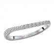 Curved Diamond Wedding Band