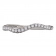 Curved Diamond Wedding Band