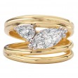 Double Split Shank Semi-Mount Diamond Engagement Ring