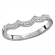 Diamond Curved Wedding Band