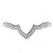 Diamond Curved Wedding Band