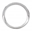 Knife Edge Diamond Wedding Band