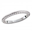 Knife Edge Diamond Wedding Band