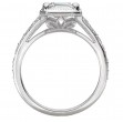 Diamond Semi-Mount Engagement Ring with Milgrain Detail