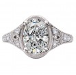 Diamond Semi-Mount Engagement Ring with Milgrain Detail