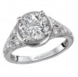 Diamond Semi-Mount Engagement Ring with Milgrain Detail