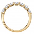 Oval Shaped Diamond Staight Front Wedding Band