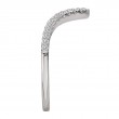 Curved Diamond Wedding Band