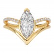 Split Shank Semi-Mount Diamond Engagement Ring