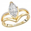 Split Shank Semi-Mount Diamond Engagement Ring