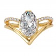 Split Shank Semi-Mount Diamond Engagement Ring