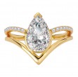 Split Shank Semi-Mount Diamond Engagement Ring