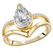 Split Shank Semi-Mount Diamond Engagement Ring