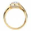 Two Row Shank Semi-Mount Diamond Engagement Ring