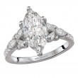 Diamond Semi-Mount Diamond Engagement Ring