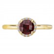 Ladies Fashion Gem-Stone and Diamond Ring