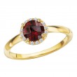 Ladies Fashion Gem-Stone and Diamond Ring