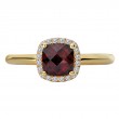 Ladies Fashion Gem-Stone and Diamond Ring