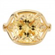 14kt Gold Honey Quartz Ring