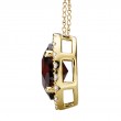 Ladies Fashion Gemstone and Diamond Pendant