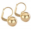 Italian Gold Plated Ball Earrings