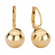 Italian Gold Plated Ball Earrings