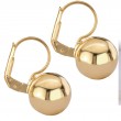 Italian Gold Plated Dangle Ball Earrings