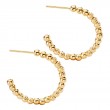 Italian Gold Plated Hoop Earrings