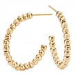 Italian Gold Plated Hoop Earrings