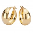 Italian Gold Plated Round Hoops