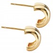 Italian Gold Plated Half Hoops