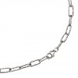 Italian Platinum-Plated Paperclip Chain