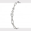 Italian Platinum Plated Paperclip Bracelet