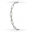 Italian Platinum Plated Paperclip Bracelet