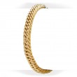 Italian Sterling Silver Gold Plated Curb Bracelet