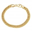 Italian Sterling Silver Gold Plated Curb Bracelet