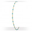 Italian Gold Plated Turquoise Enamel Bracelet