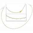 Italian Gold Plated White Enamel Necklace