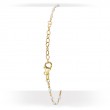 Italian Gold Plated White Enamel Bracelet