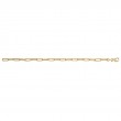 Italian Gold Plated Paperclip Bracelet