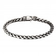 Italian Sterling Silver Wheat Bracelet