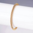 Italian Gold Plated Sterling Silver Popcorn Cuff Bracelet