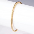 Gold Plated Sterling Silver Italian Cuff Bracelet