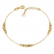 Italian Gold Plated Bead Bracelet