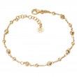 Italian Gold Plated Bead Bracelet