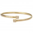 Italian Gold Plated Bypass Bangle