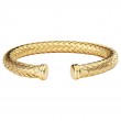 Italian 14kt Gold Plated Woven Cuff