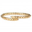 Italian Gold Plated Bypass Bangle