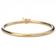 Italian Gold Plated Hinged Tube Bangle