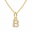 Gold Plated Sterling Silver Initial Necklace